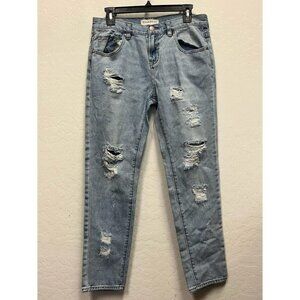 BULLHEAD Women's Blue ripped jeans SIZE 28